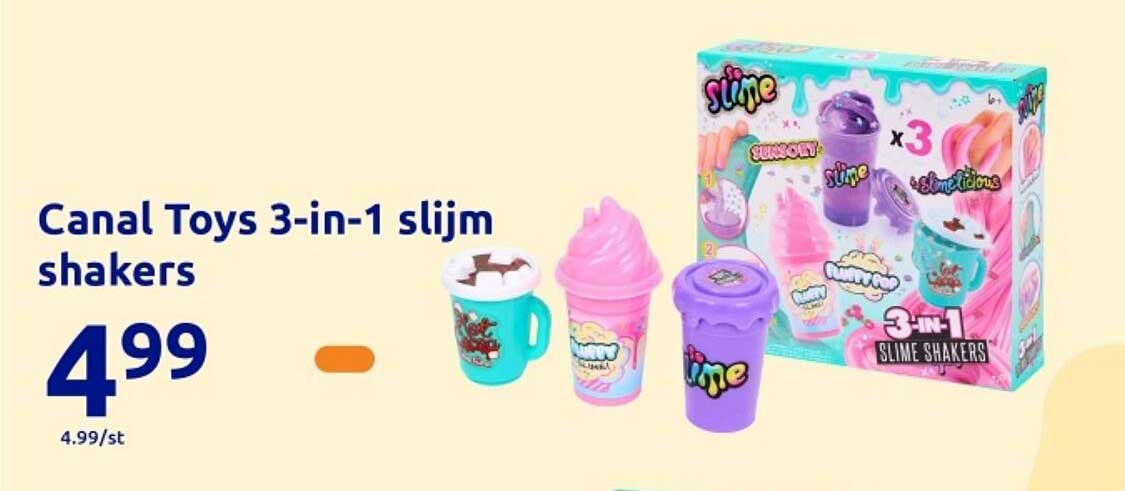 Canal Toys 3-in-1 slijm shakers