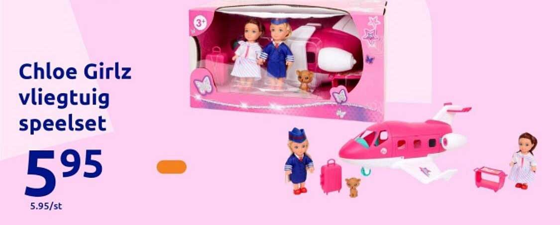 Chloe Girlz vliegtuig spe set