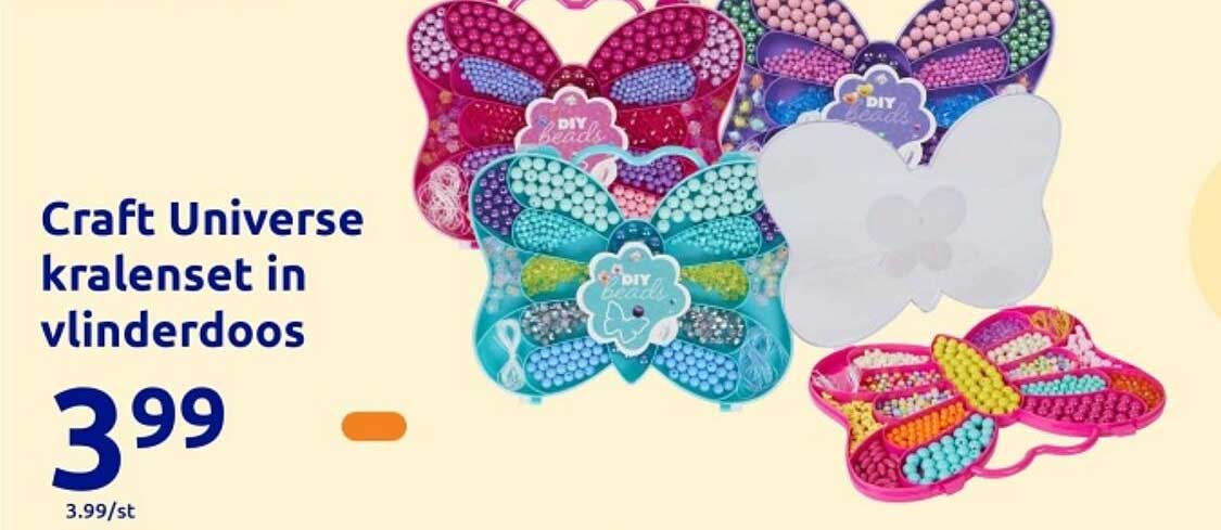 Craft Universe kralenset in vlinderdoos