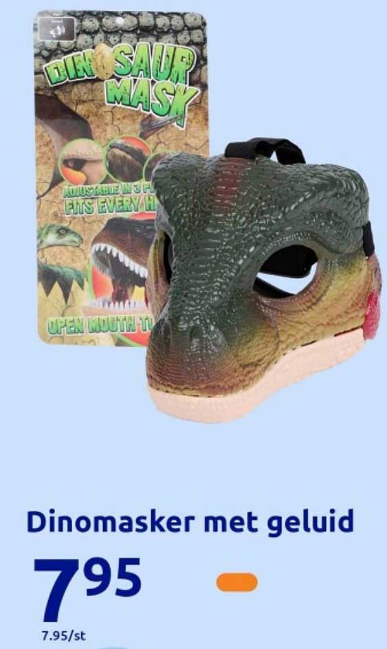Dinomasker met geluid