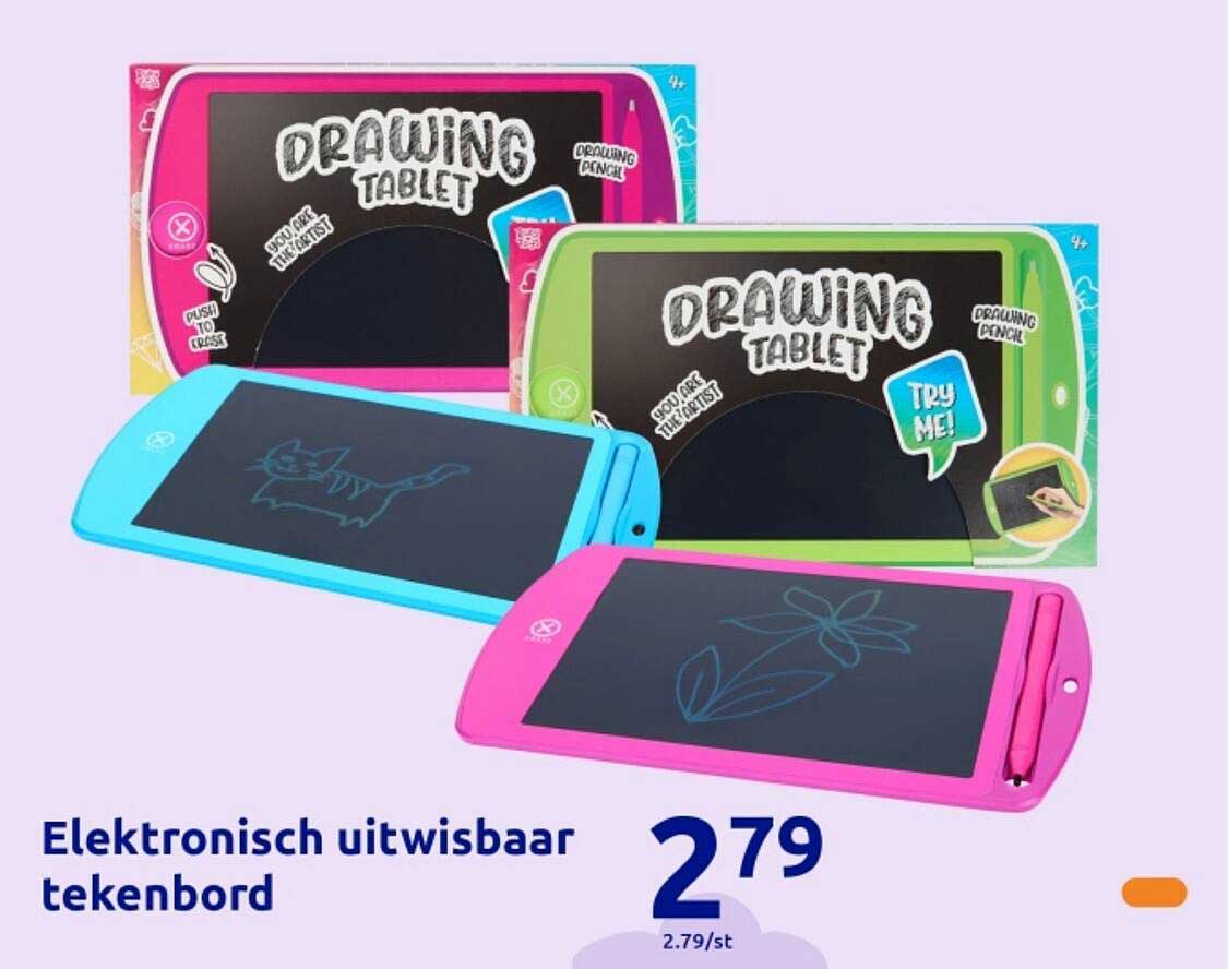 Elektronisch uitwisbaar tekenbord