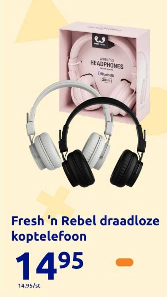 Fresh 'n Rebel draadloze koptelefoon