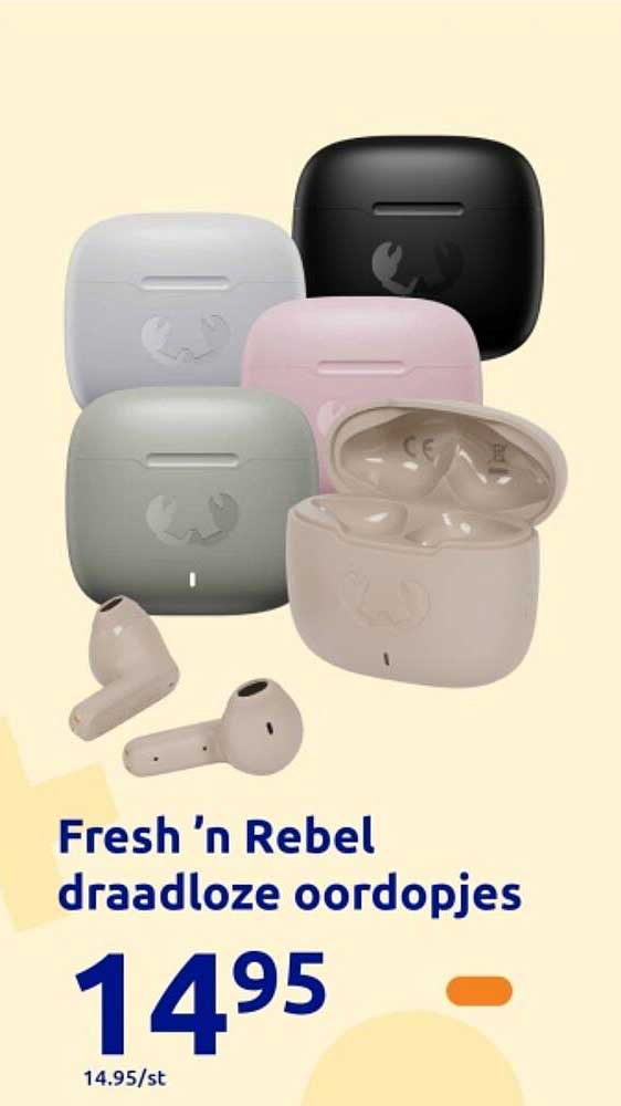 Fresh 'n Rebel draadloze oordopjes