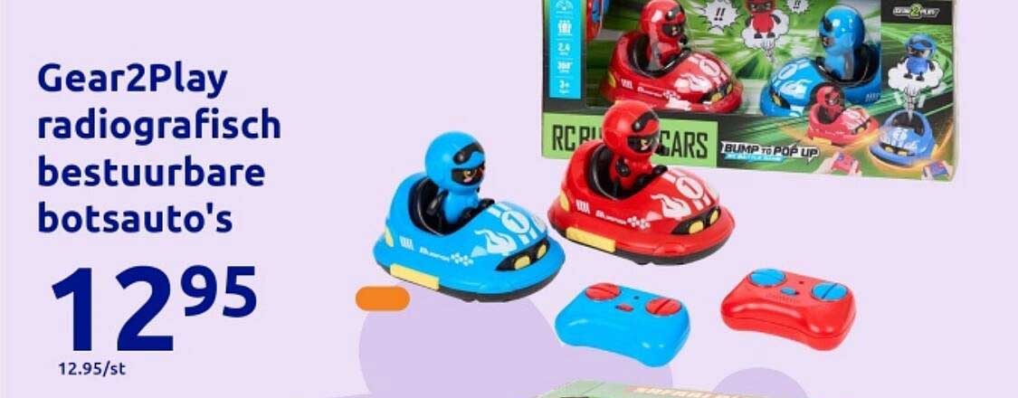 Gear2Play radiografisch bestuurbare botsauto's