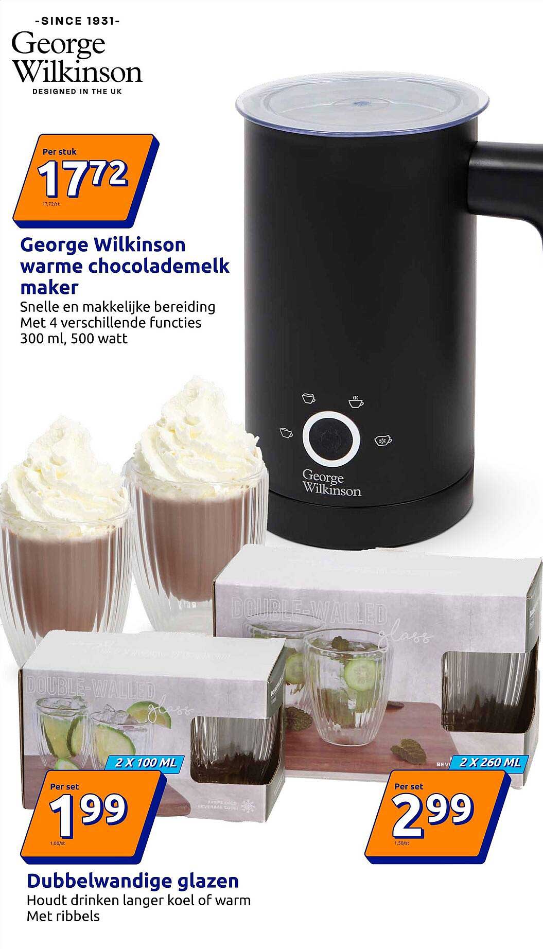 George Wilkinson warme chocolademelk maker