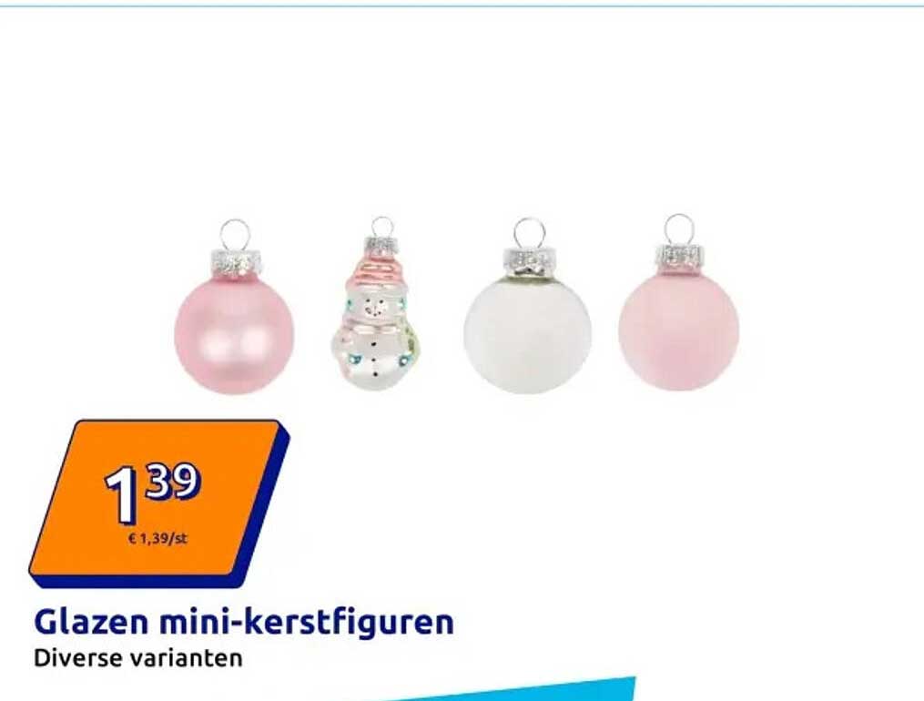 Glazen mini-kerstfiguren