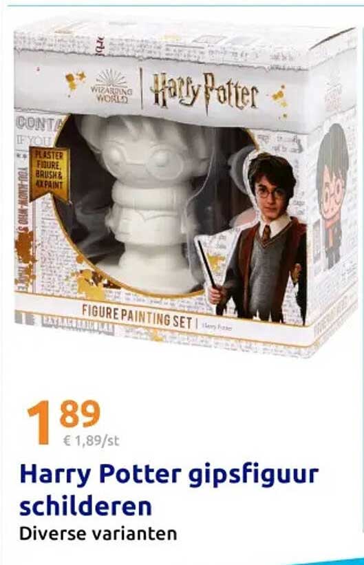 Harry Potter gipsfiguur schilderen