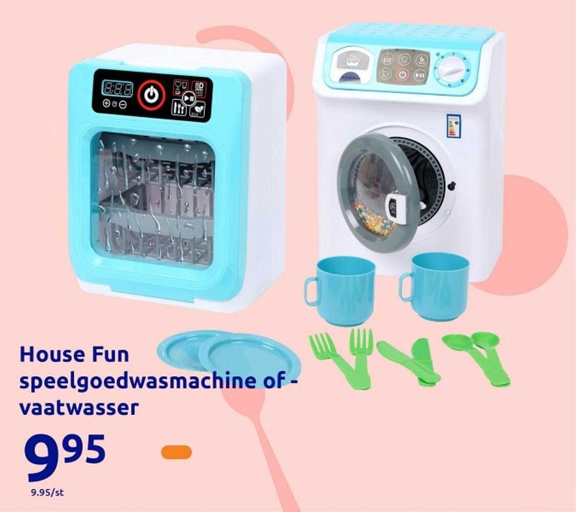 House Fun speelgoedwasmachine of -vaatwasser
