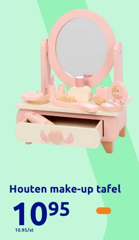 Houten make-up tafel