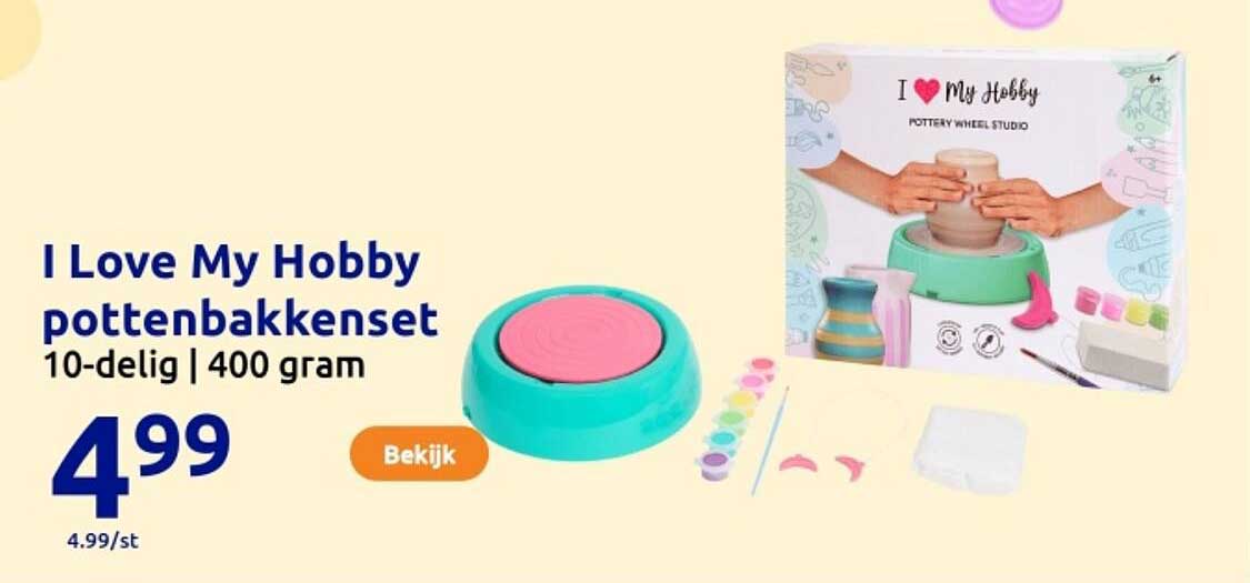 I Love My Hobby pottenbakset 10-delig | 400 gram