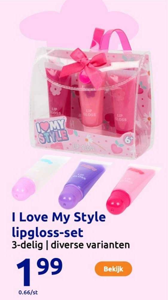 I Love My Style lipgloss-set 3-delig | diverse varianten