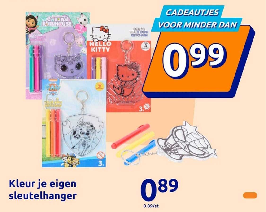 Kleur je eigen sleutelhanger