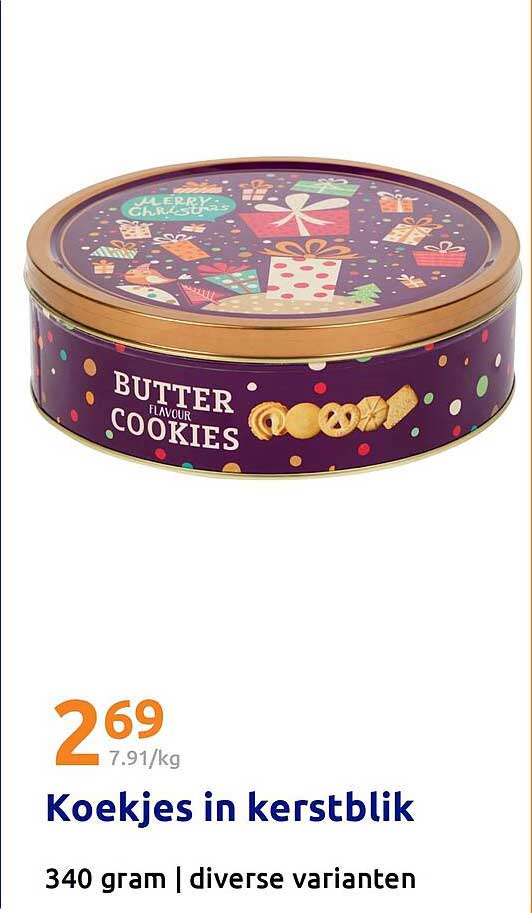 Koekjes in kerstblik