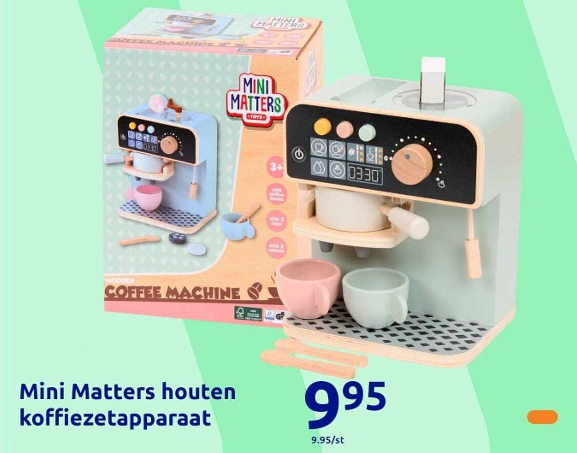 Mini Matters houten koffiezettapparaat