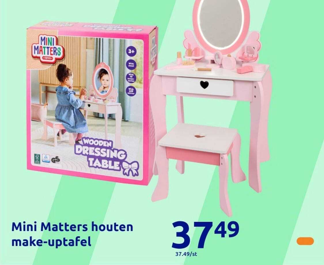 Mini Matters houten make-uptafel