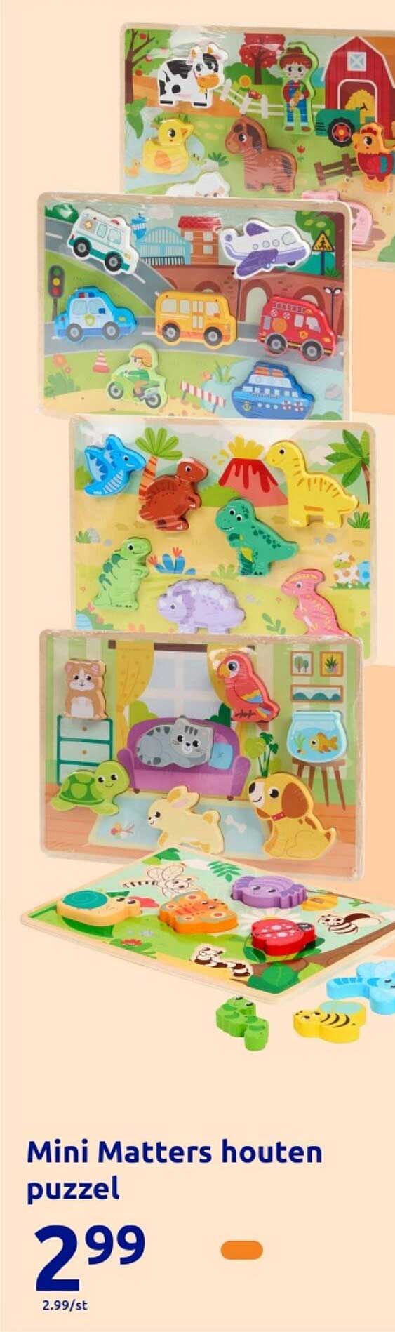 Mini Matters houten puzzel