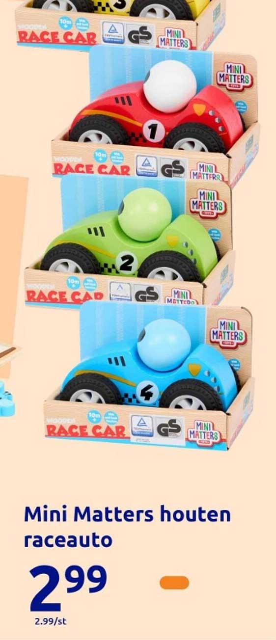 Mini Matters houten raceauto