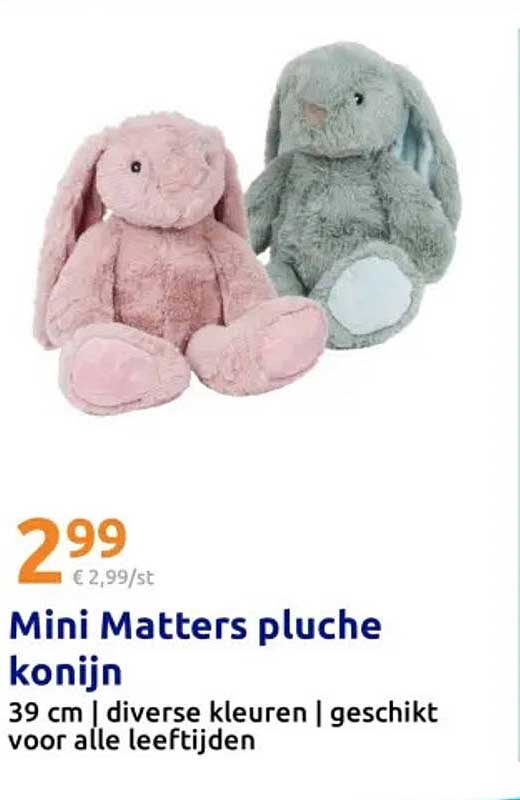 Mini Matters pluche konijn