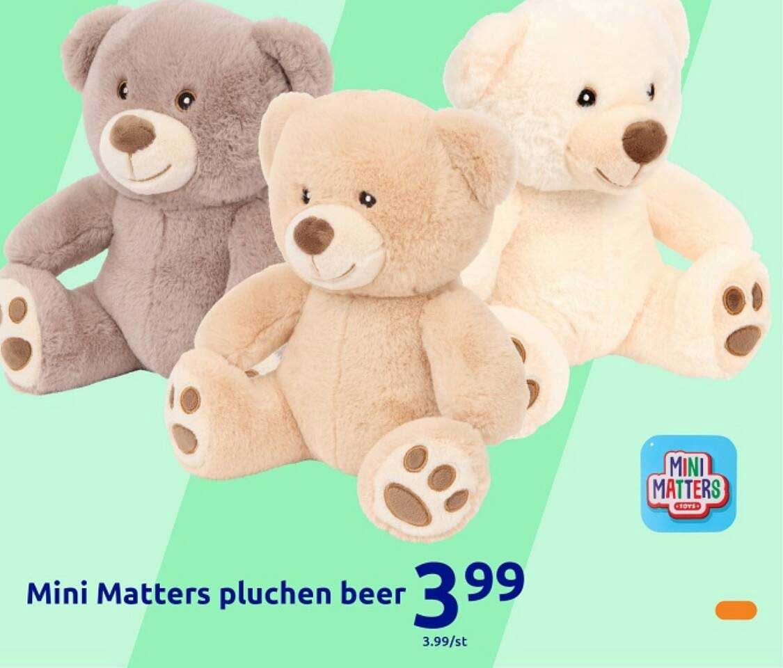 Mini Matters pluchen beer