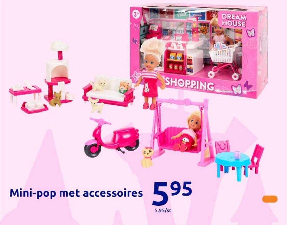 Mini-pop met accessoires