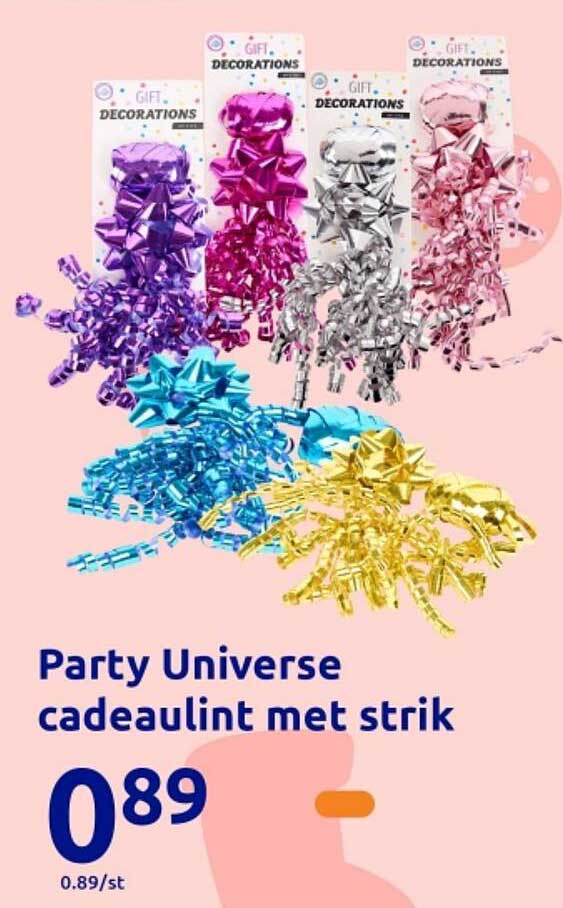 Party Universe cadeaulint met strik