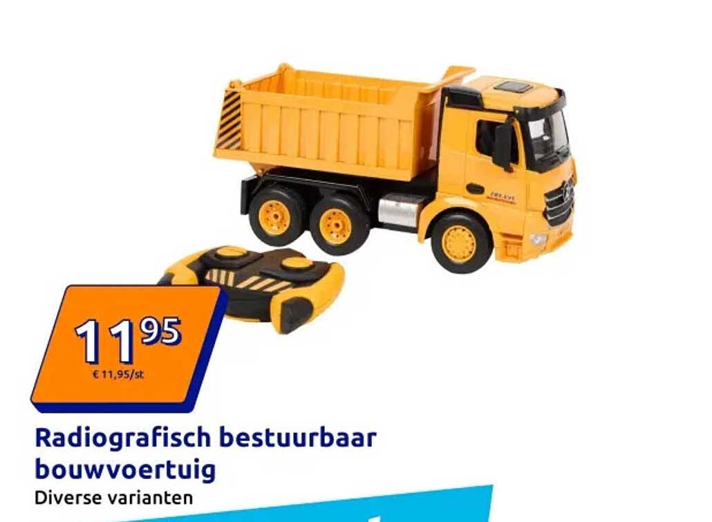 Radiografisch bestuurbaar bouwvoertuig