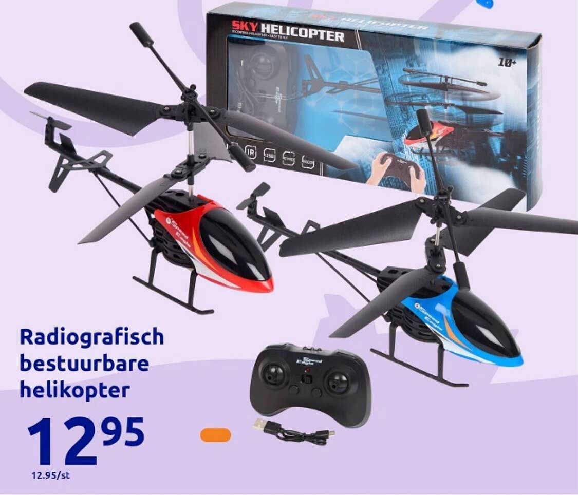 Radiografisch bestuurbare helicopter