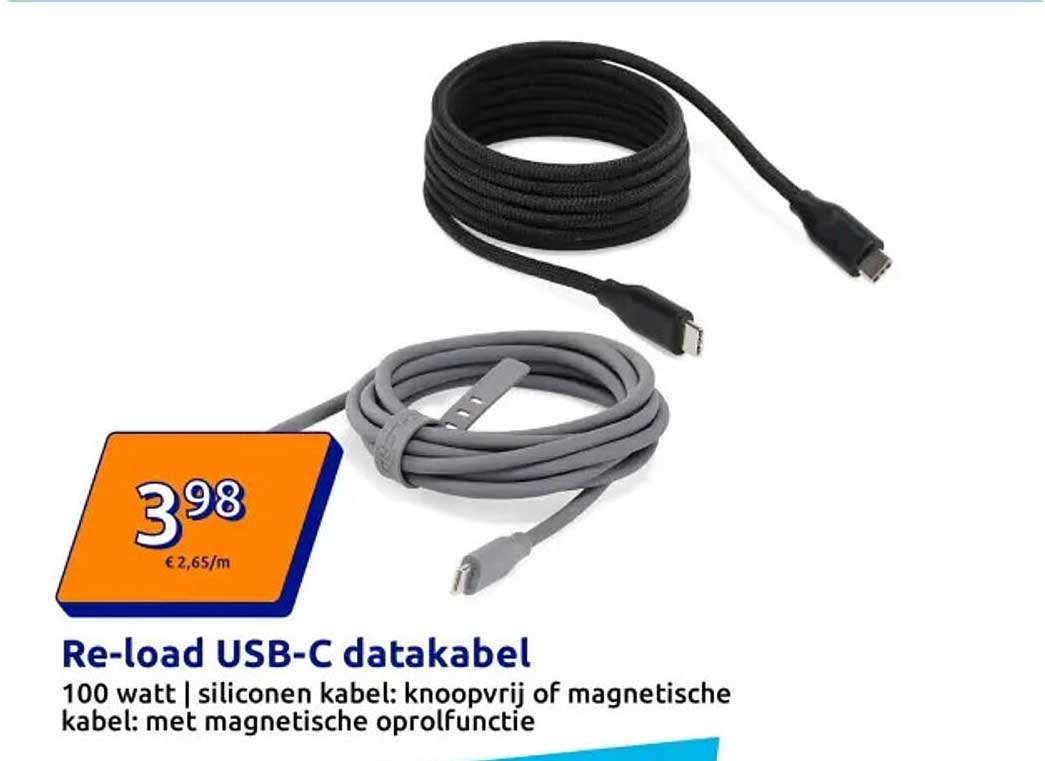 Re-load USB-C datakabel