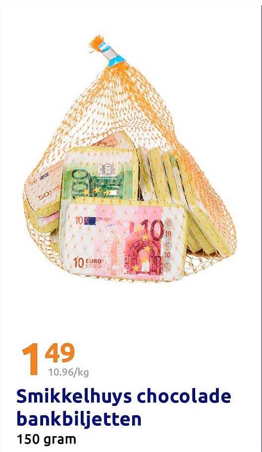 Smikkelhuys chocolade bankbiljetten