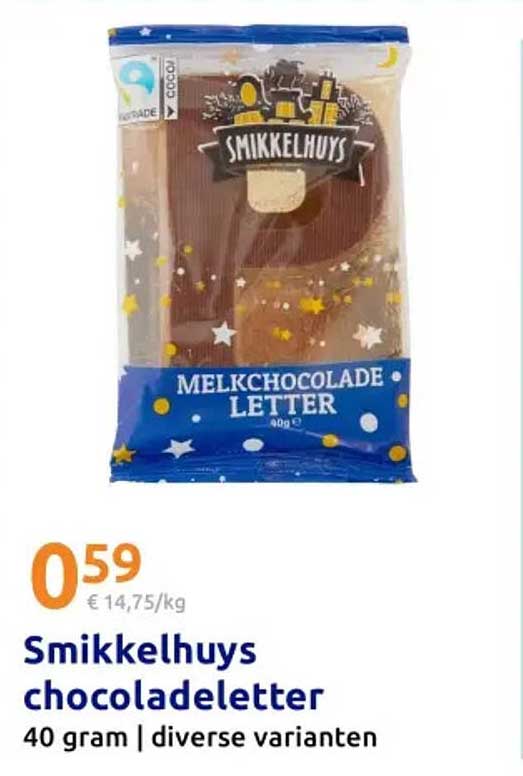 Smikkelhuys chocoladeletter