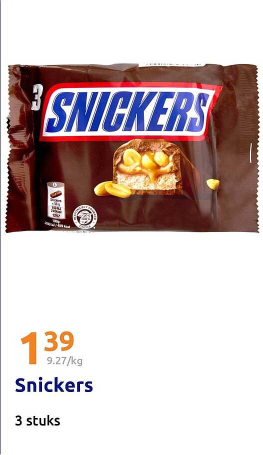 Snickers 3 stuks