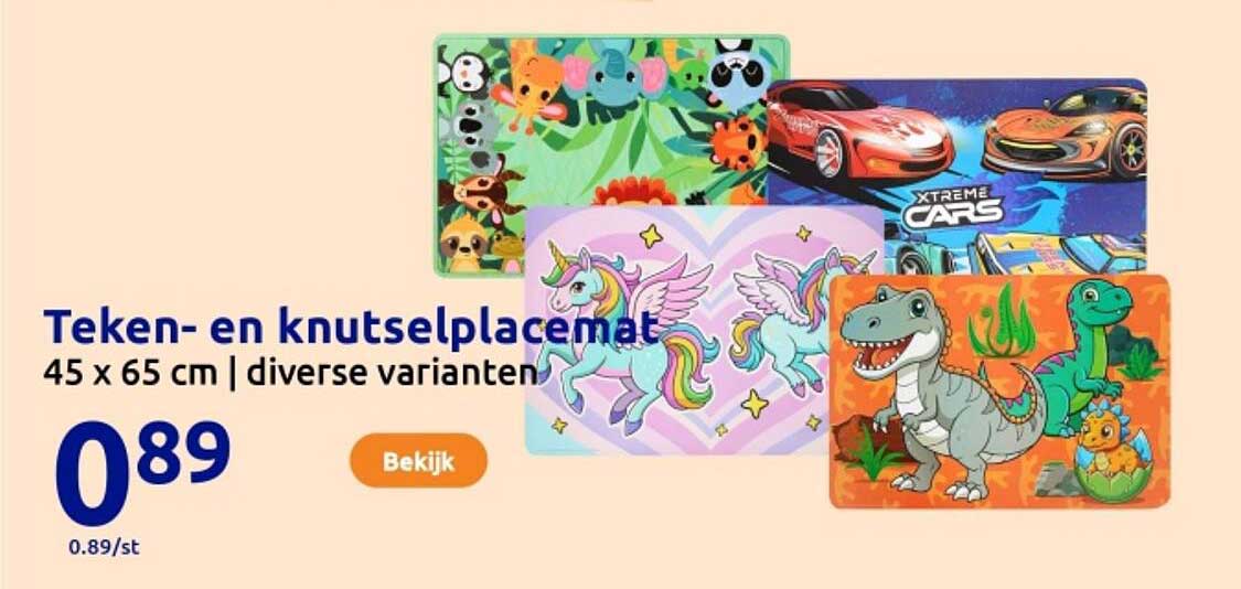 Teken- en knutselplacemat