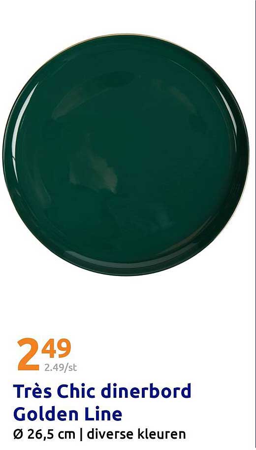 Très Chic dinerbord Golden Line