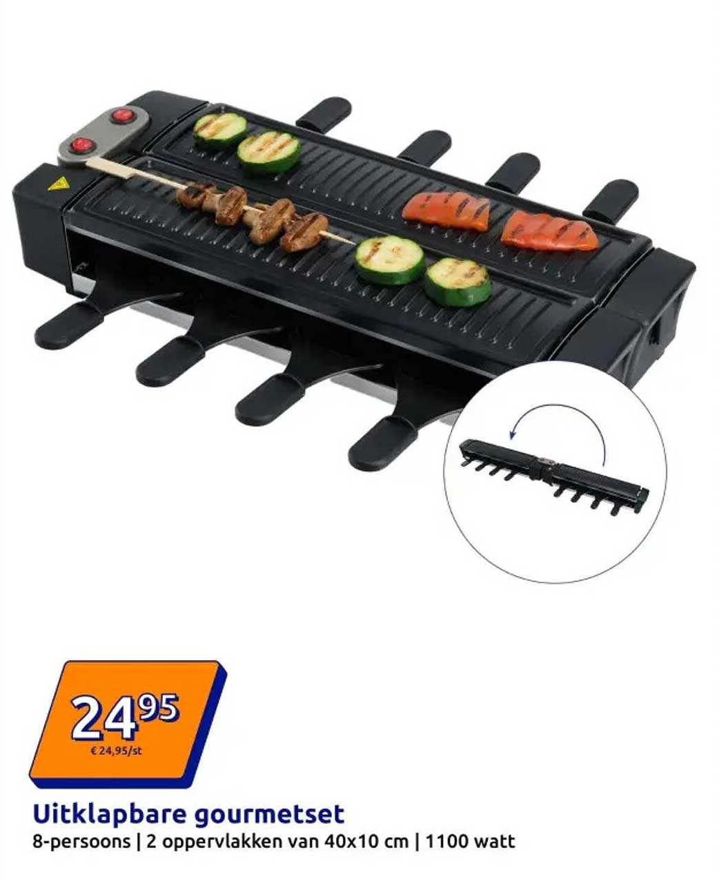 Uitklapbare gourmetset