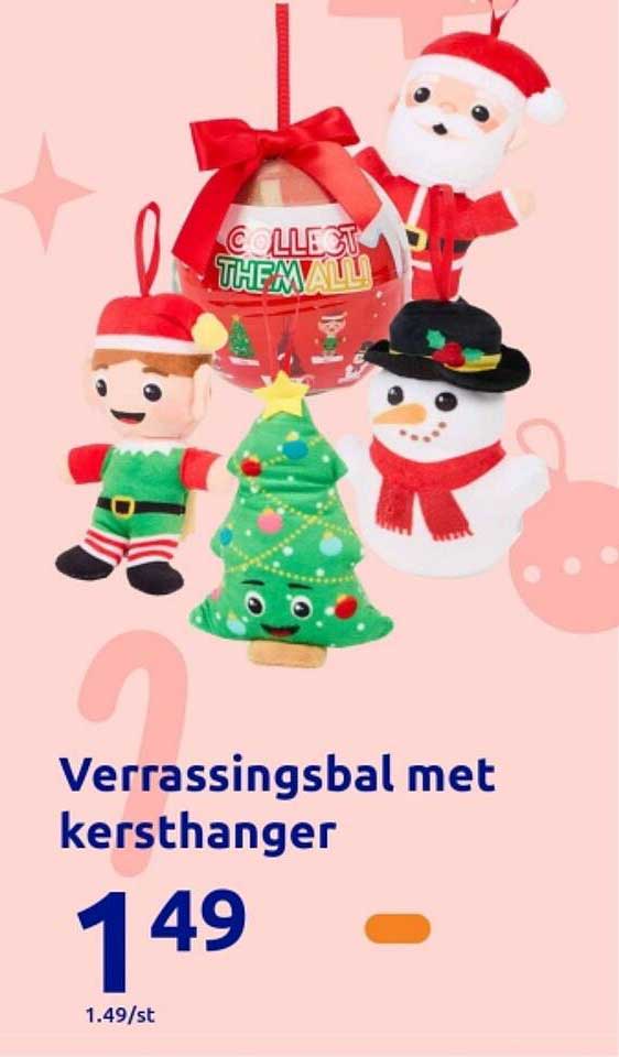 Verrassingsbal met kersthanger