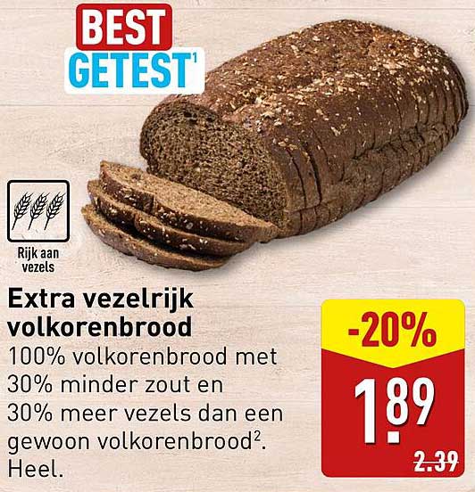 Extra vezelrijk volkorenbrood