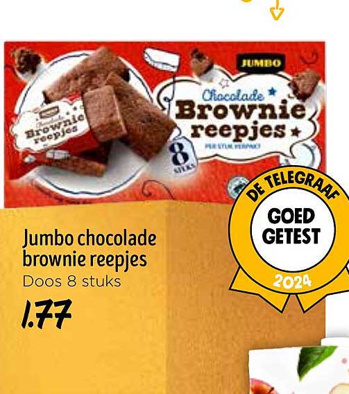 Jumbo chocolade brownie reepjes