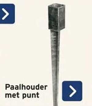 Paalhouder met punt