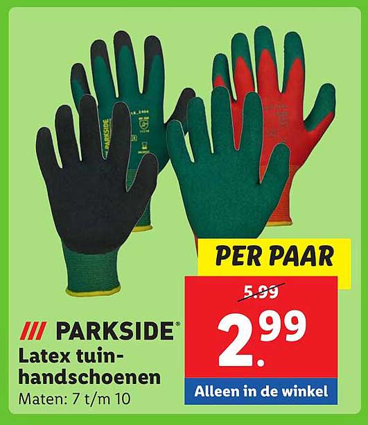 Parkside® Latex Tuinhandschoenen aanbieding bij Lidl