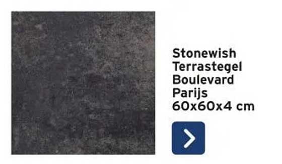 Stonewish Terrastegel Boulevard Parijs