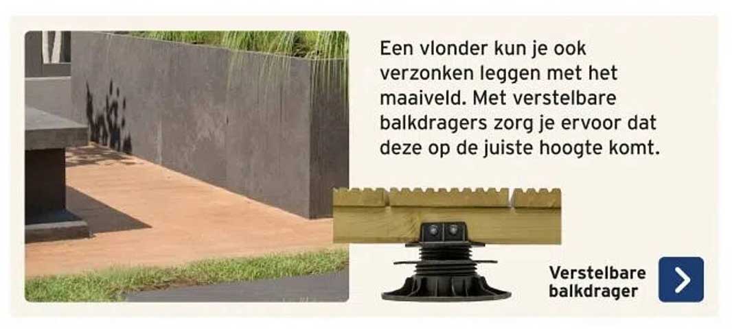 Verstelbare balkdrager