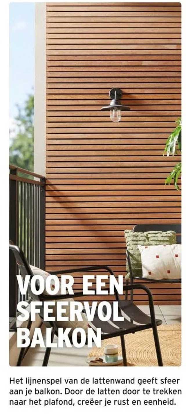 VOOR EEN SFEERVOL BALKON