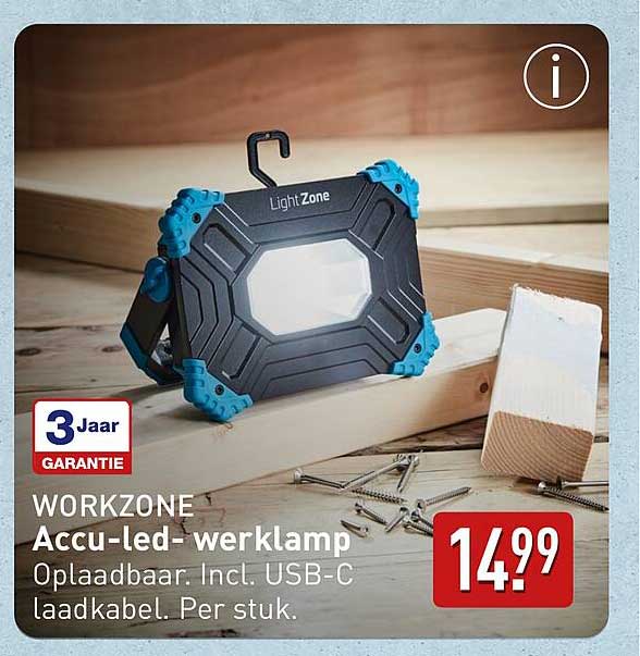 WORKZONE Accu-led-werklamp