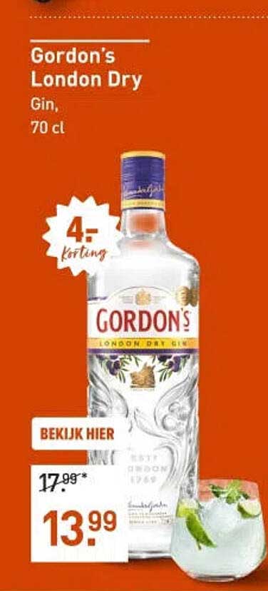 Gordon's London Dry Gin, 70 cl