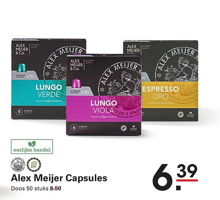 Alex Meijer Capsules Doos 50 stuks