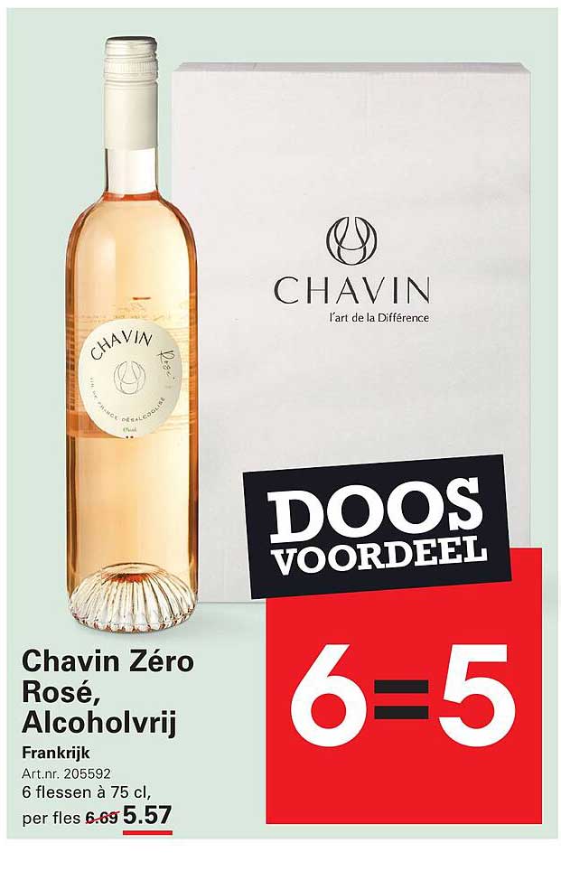 Chavin Zéro Rosé, Alcoholvrij