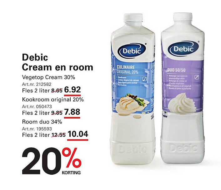 Debic Cream en room