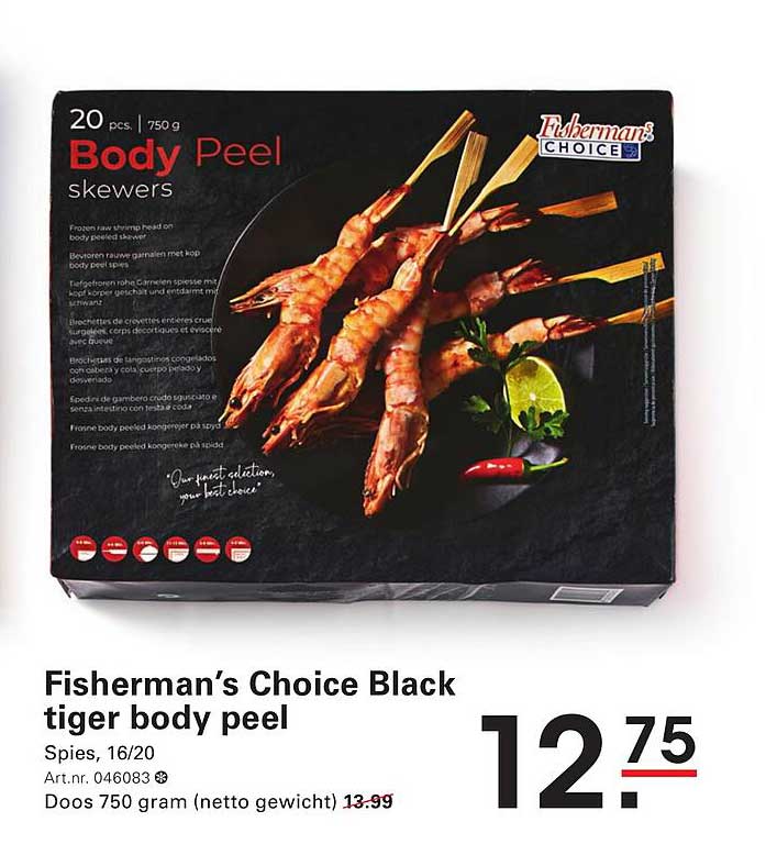 Fisherman’s Choice Black tiger body peel