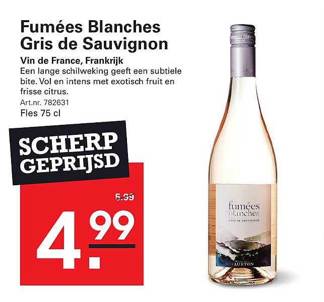 Fumées Blanches Gris de Sauvignon