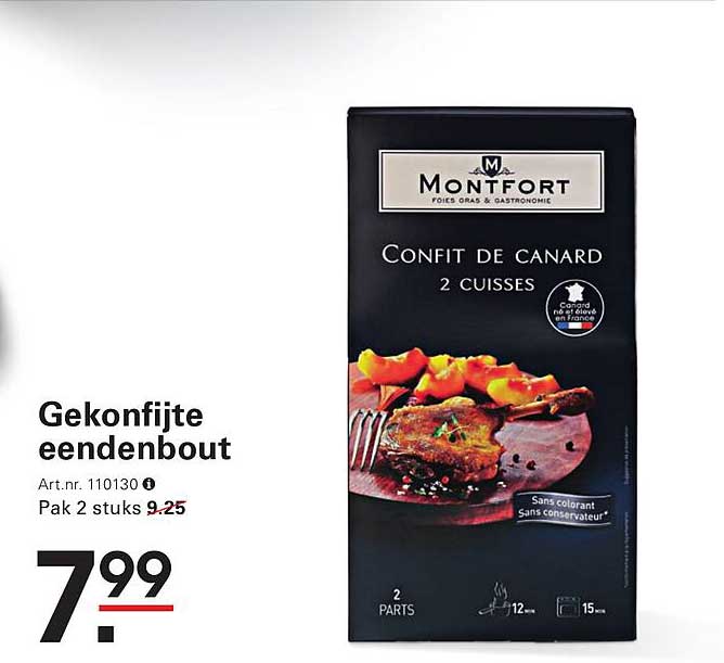 Gekonfijte eendenbout